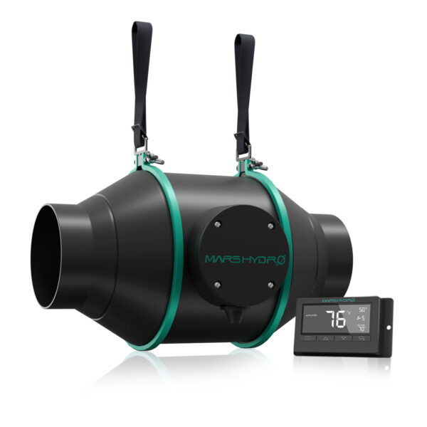 Mars Hydro 4″ (100mm) Inline-Kanalventilator mit Thermostatregler