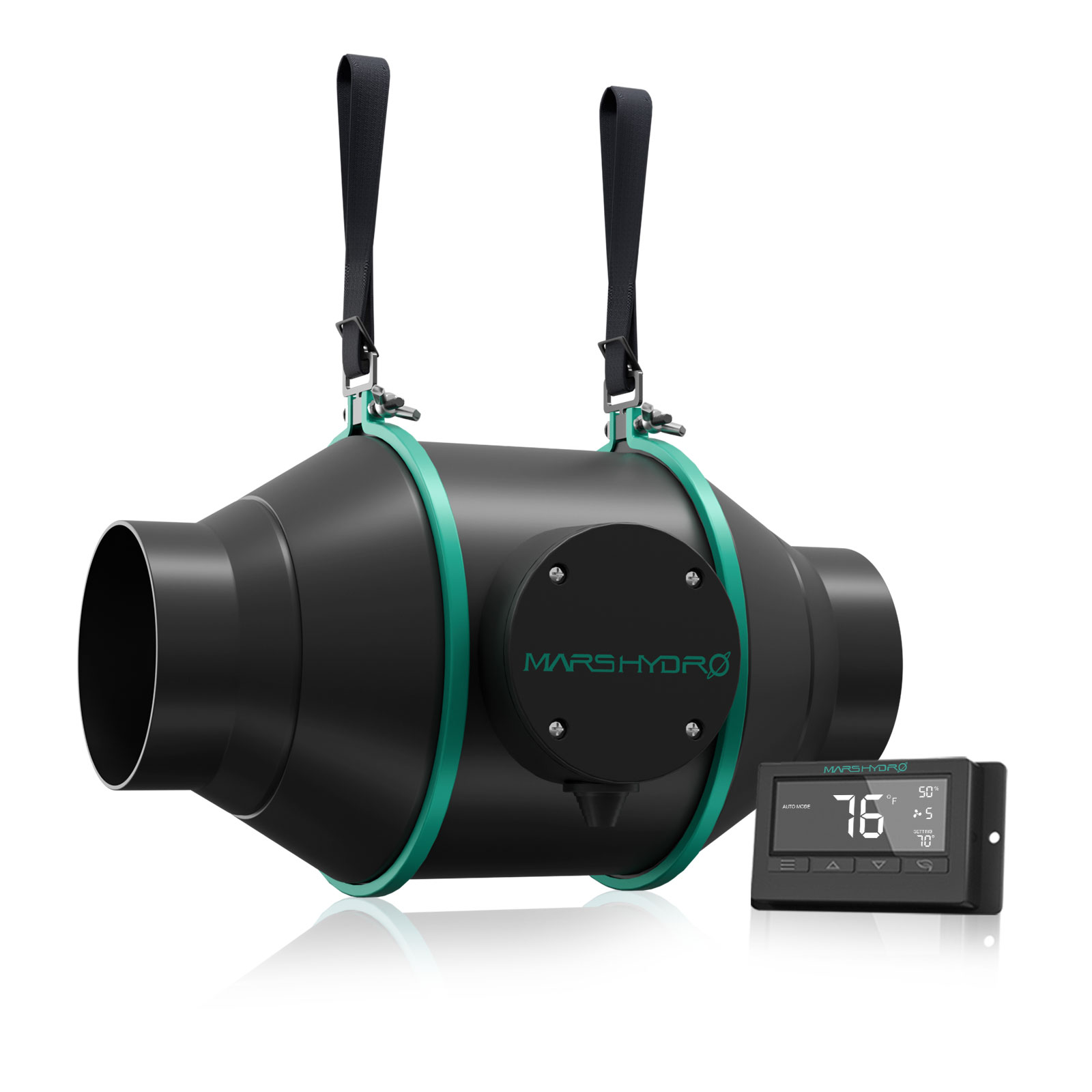 Mars Hydro 4″ (100mm) Inline-Kanalventilator mit Thermostatregler