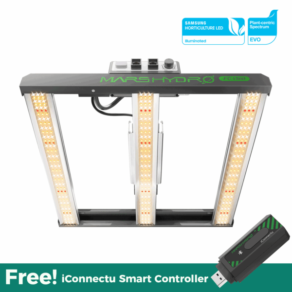 Mars Hydro FC 1500-EVO Samsung 150W LED Pflanzenlampe Volles Spektrum Dimmbar Lamp