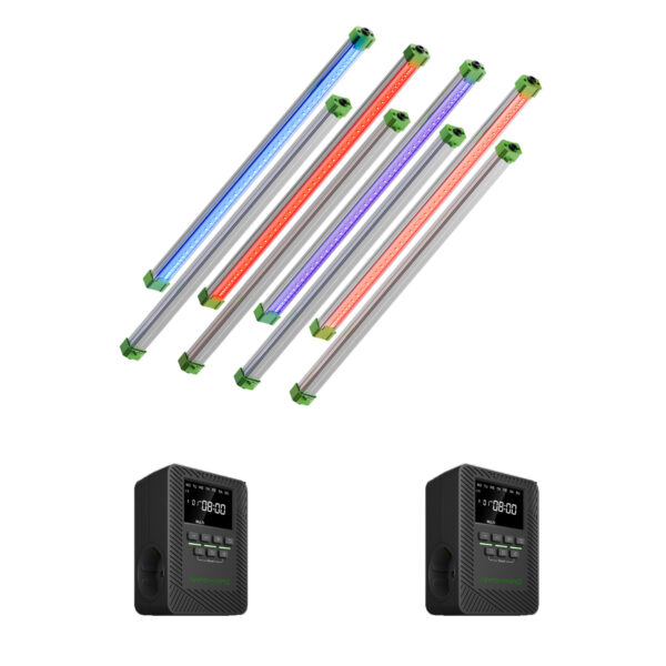 2025 Mars Hydro ADlite Ergänzendes LED Wachstumslichtleisten-Set – UV30 + IR15 + Rot30 + Blau30 mit iTime Smart Controller