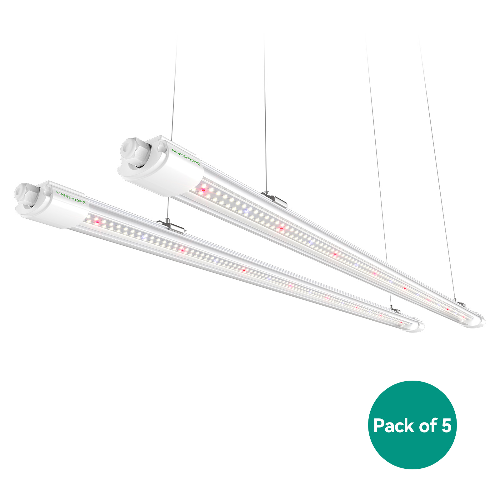 💧Wasserdicht💧 Mars Hydro VG80 80W 120cm LED T5 Pflanzenlampe für den Innenbereich für Wachstum und Keimlinge – SET MIT 5 STÜCK